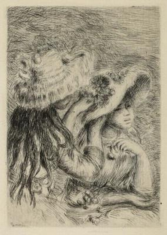 "Le chapeau épinglé, 3e planche" by Pierre-Auguste Renoir