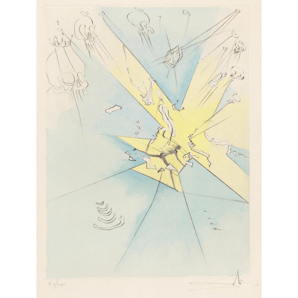 A shattering entrance to the USA, from After 50 years of surrealism (Field 74-8-H) by Salvador Dali