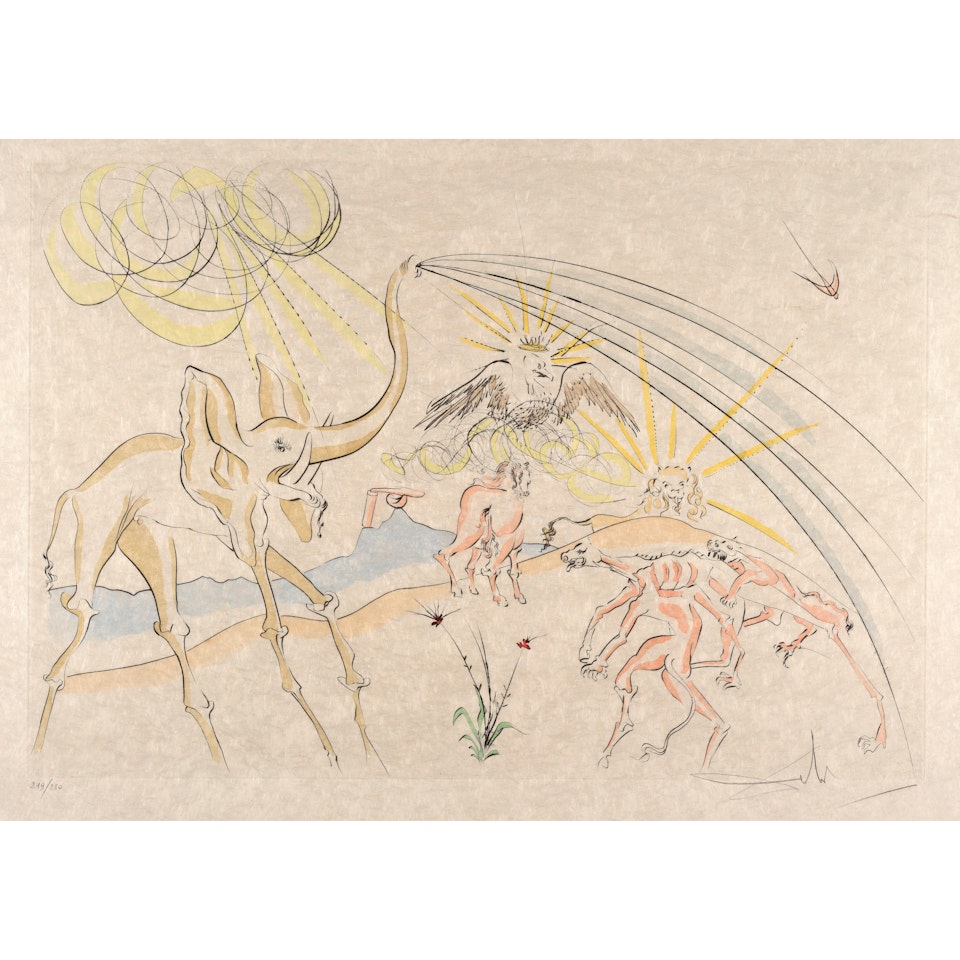 Les animaux malades de la peste, from Le bestiaire de La Fontaine dalinisé (Field 74-1-D) by Salvador Dali