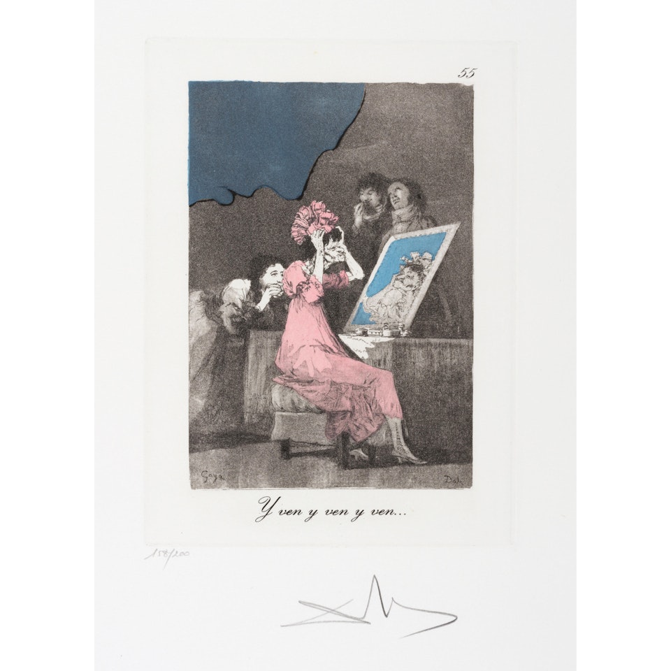 Y ven y ven... from Les Caprices de Goya; Hasta la Muerte, from Los Caprichos by Salvador Dali