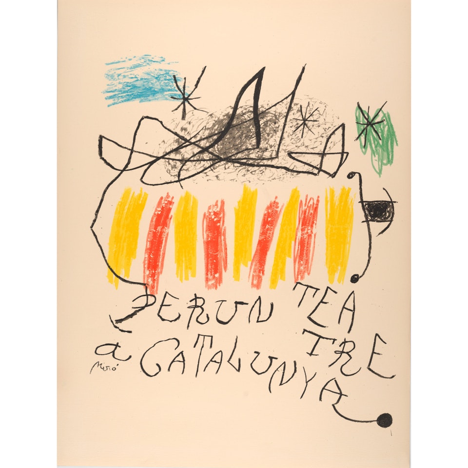 Per un teatre a Catalunya (Maeght 913) by Joan Miró
