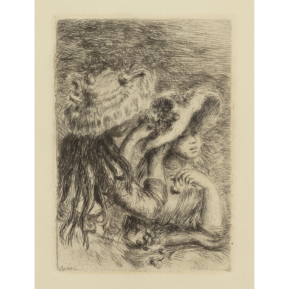 Le chapeau épinglé (Delteil/Stella 8) by Pierre-Auguste Renoir