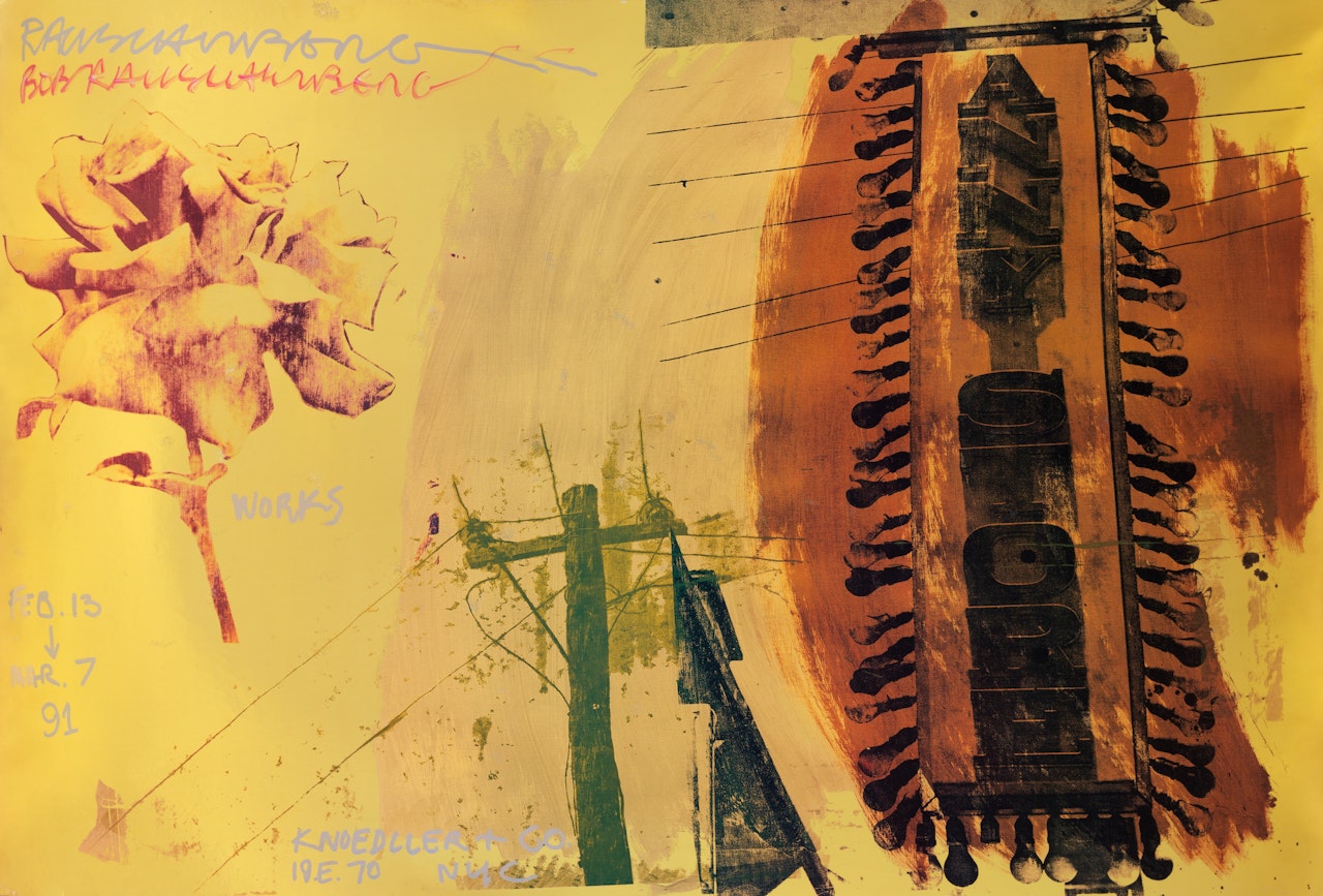 Exhibition Poster for Knoedler & Co. by Robert Rauschenberg
