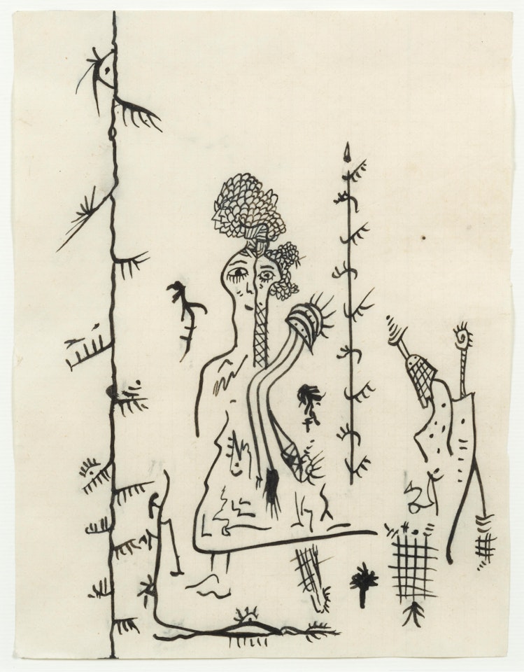 Composition avec personnages by Gaston Chaissac