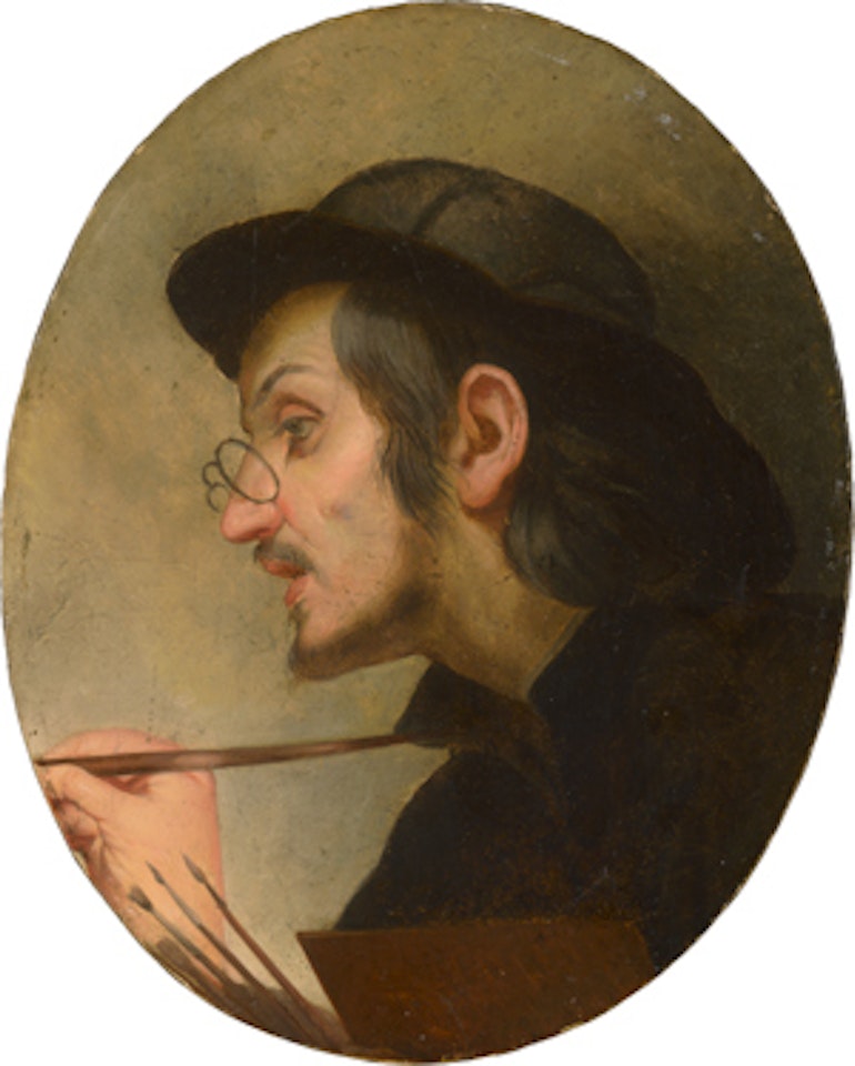 The painter at work by Italian School