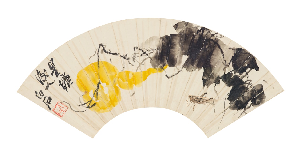 CRICKET AND GOURD by Qi Baishi