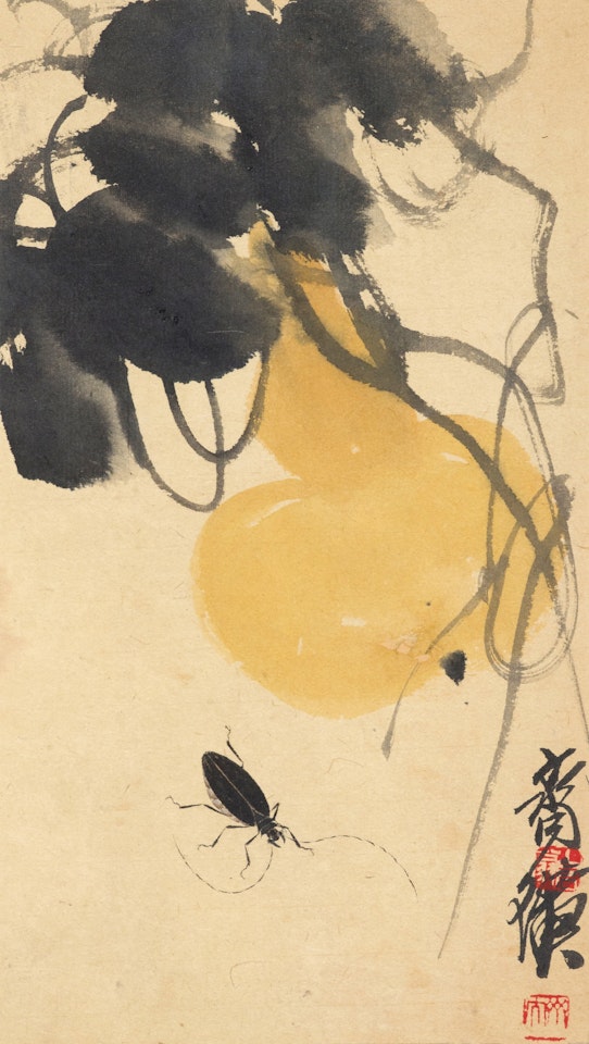 INSECT AND GOURD by Qi Baishi