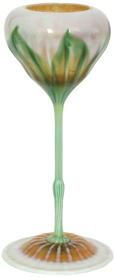 Favrile glass floriform vase by Tiffany Studios