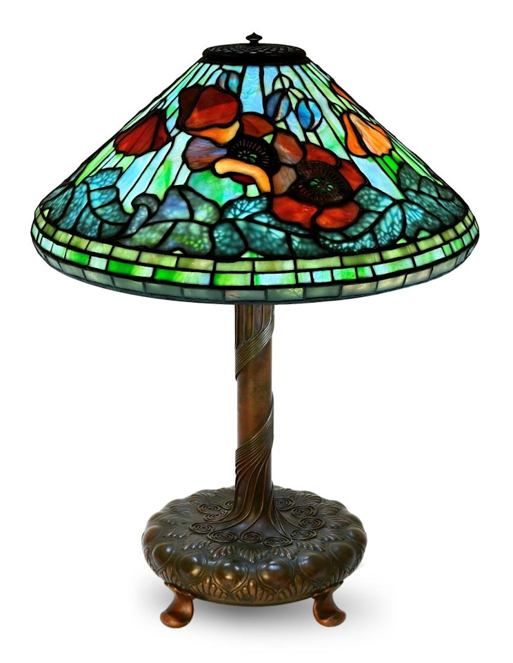 "Poppy" Table Lamp by Tiffany Studios