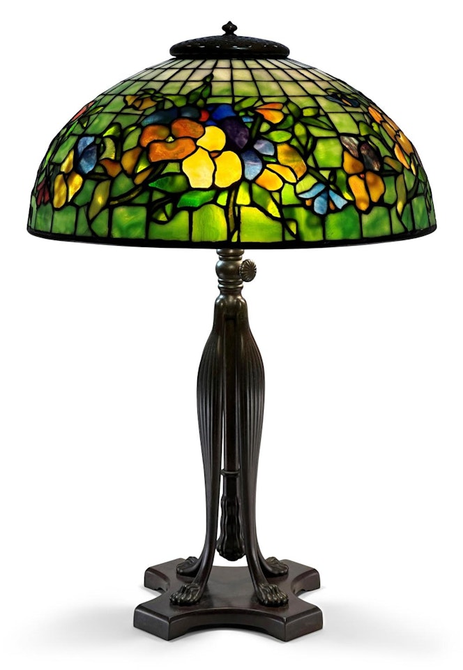 "Pansy" Table Lamp by Tiffany Studios