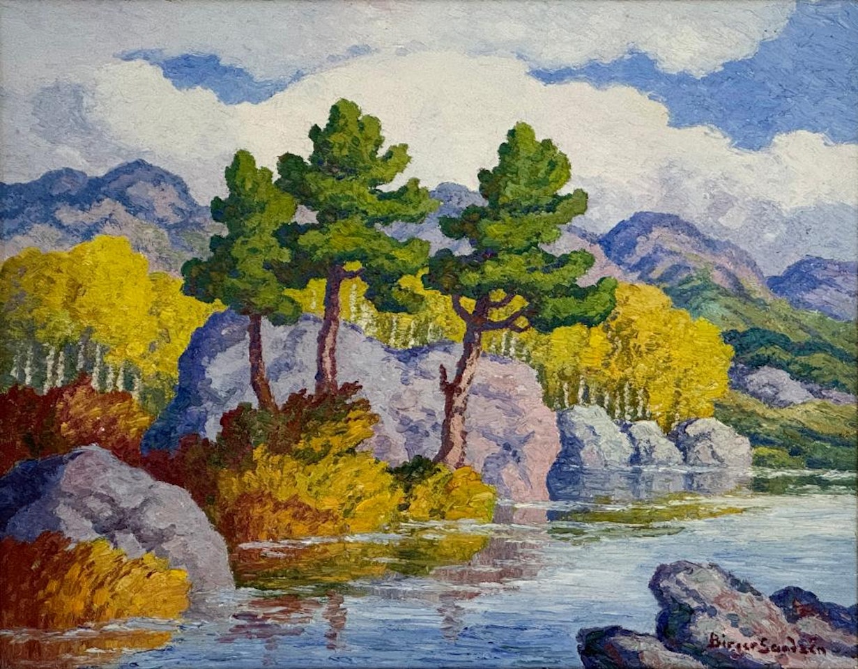 "Mountain Lake" (Rocky Mountain National Park, Colorado) by Birger Sandzen
