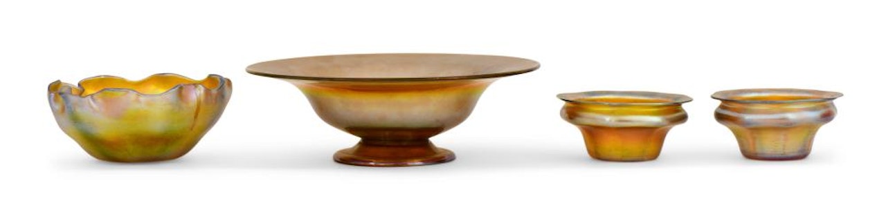 Four Bowls by Tiffany Studios