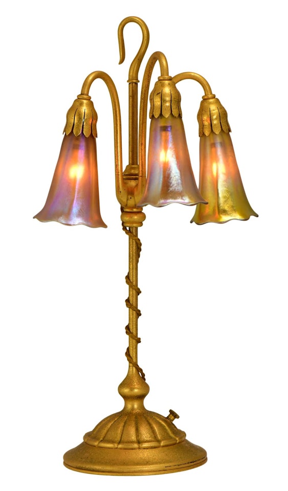 Three-Light "Lily" Table Lamp by Tiffany Studios