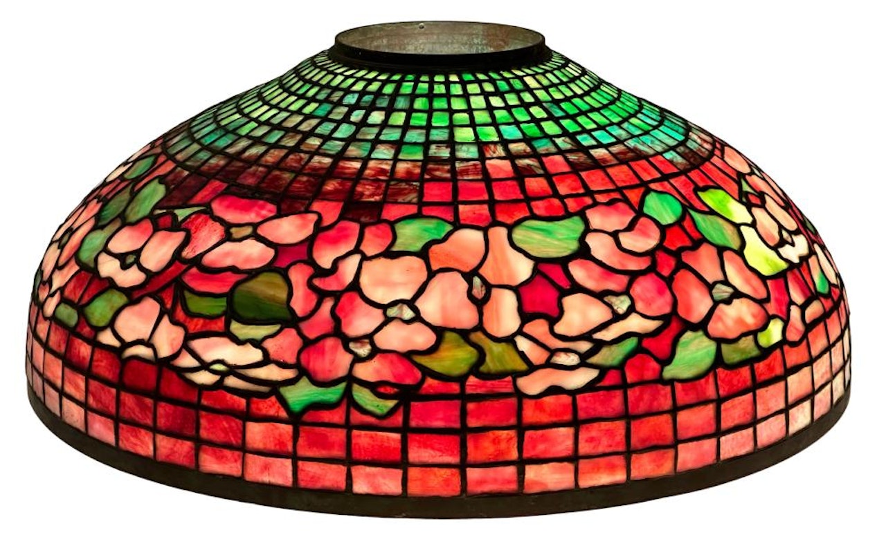 "Banded Dogwood" Lamp Shade by Tiffany Studios
