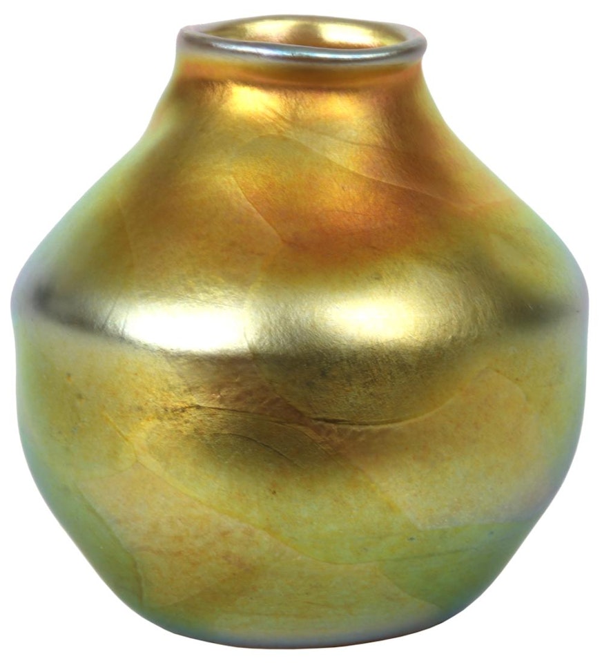 Decorated Cabinet Vase. by Tiffany Studios