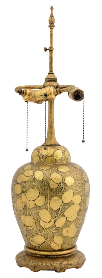 "Silver Dollar" Table Lamp Base by Tiffany Studios