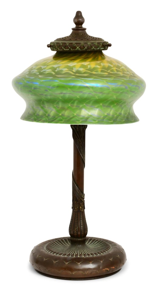 Damascene Table Lamp by Tiffany Studios