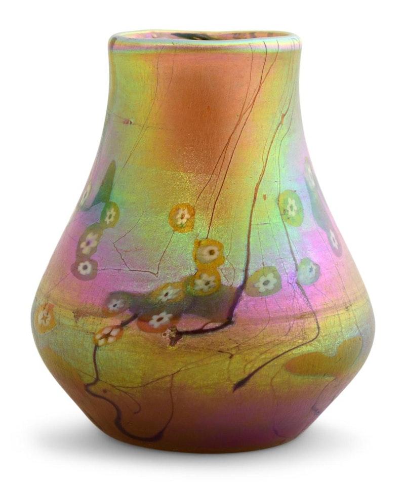 "Millefiori" Cabinet Vase by Tiffany Studios