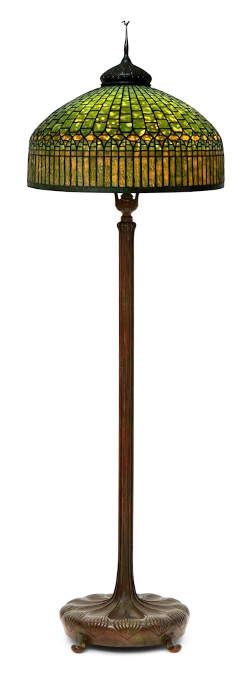 "Curtain Border" Floor Lamp by Tiffany Studios