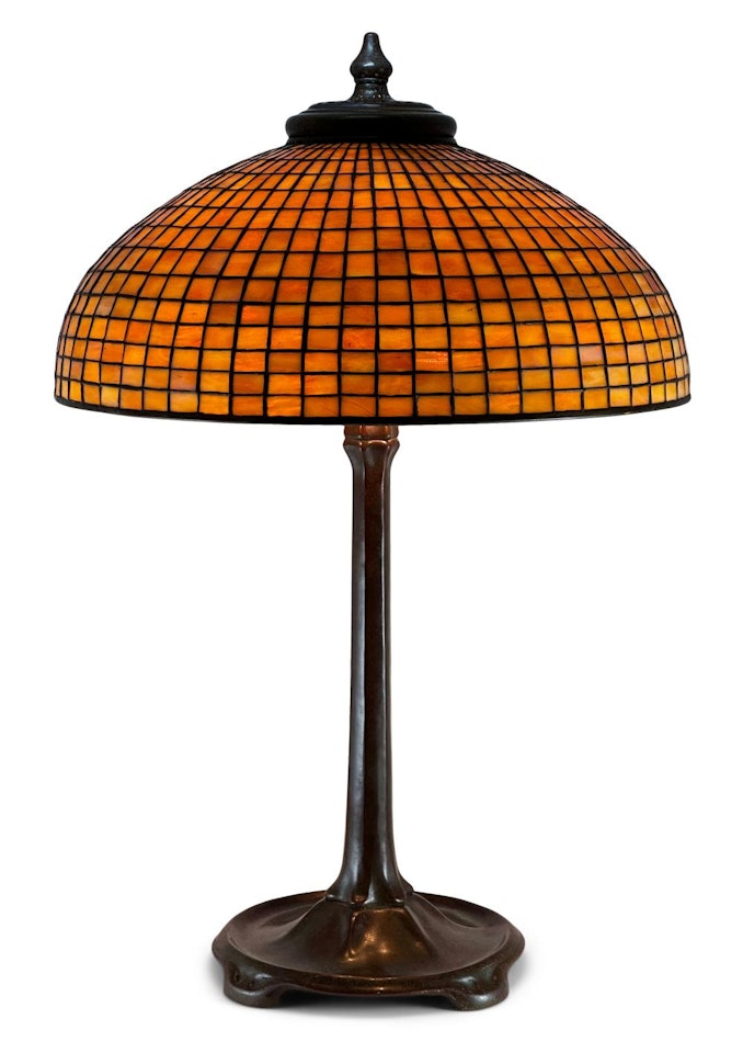 "Geometric" Table Lamp by Tiffany Studios