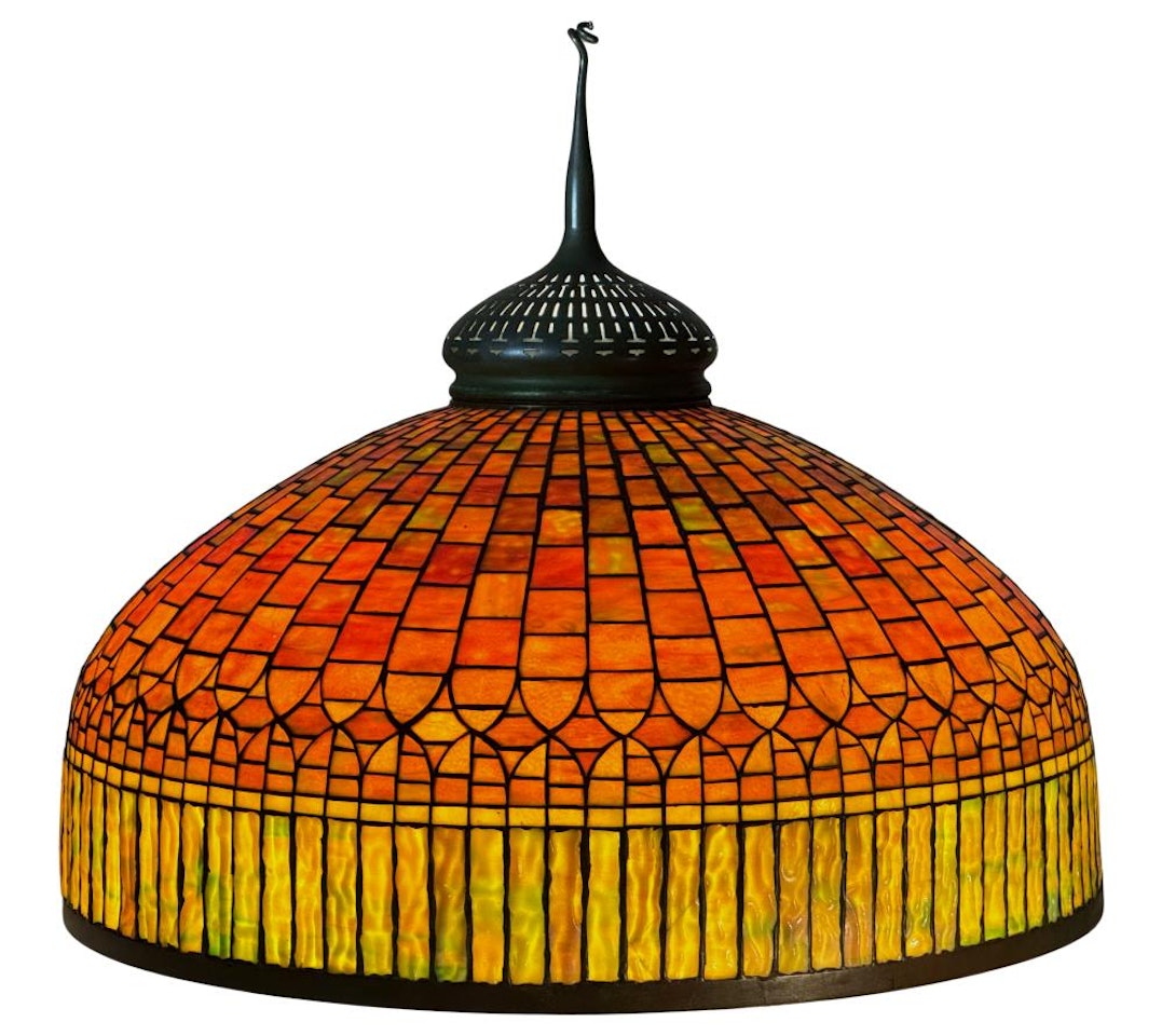 Dichroic "Curtain Border" Lamp Shade by Tiffany Studios