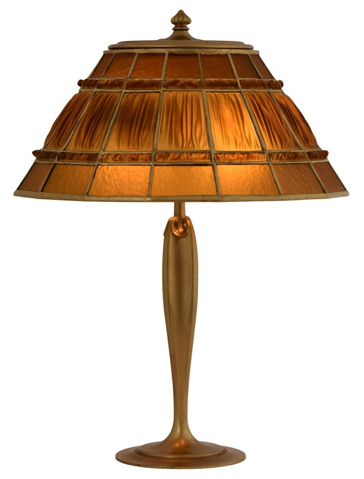 "Linenfold" Table Lamp by Tiffany Studios