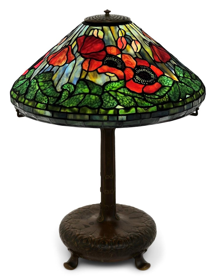 "Poppy" Table Lamp by Tiffany Studios