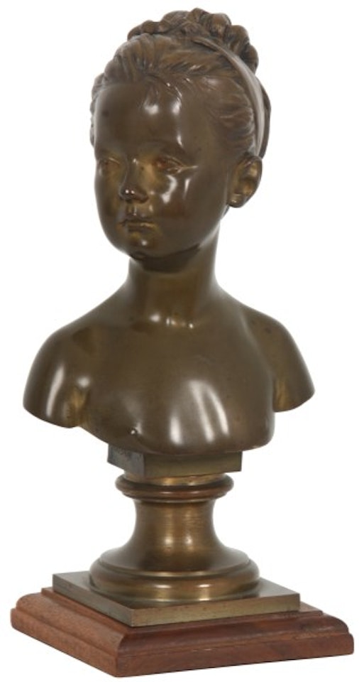 Bronze Bust of a young Marie-Louise Brogniart by Jean-Antoine Houdon