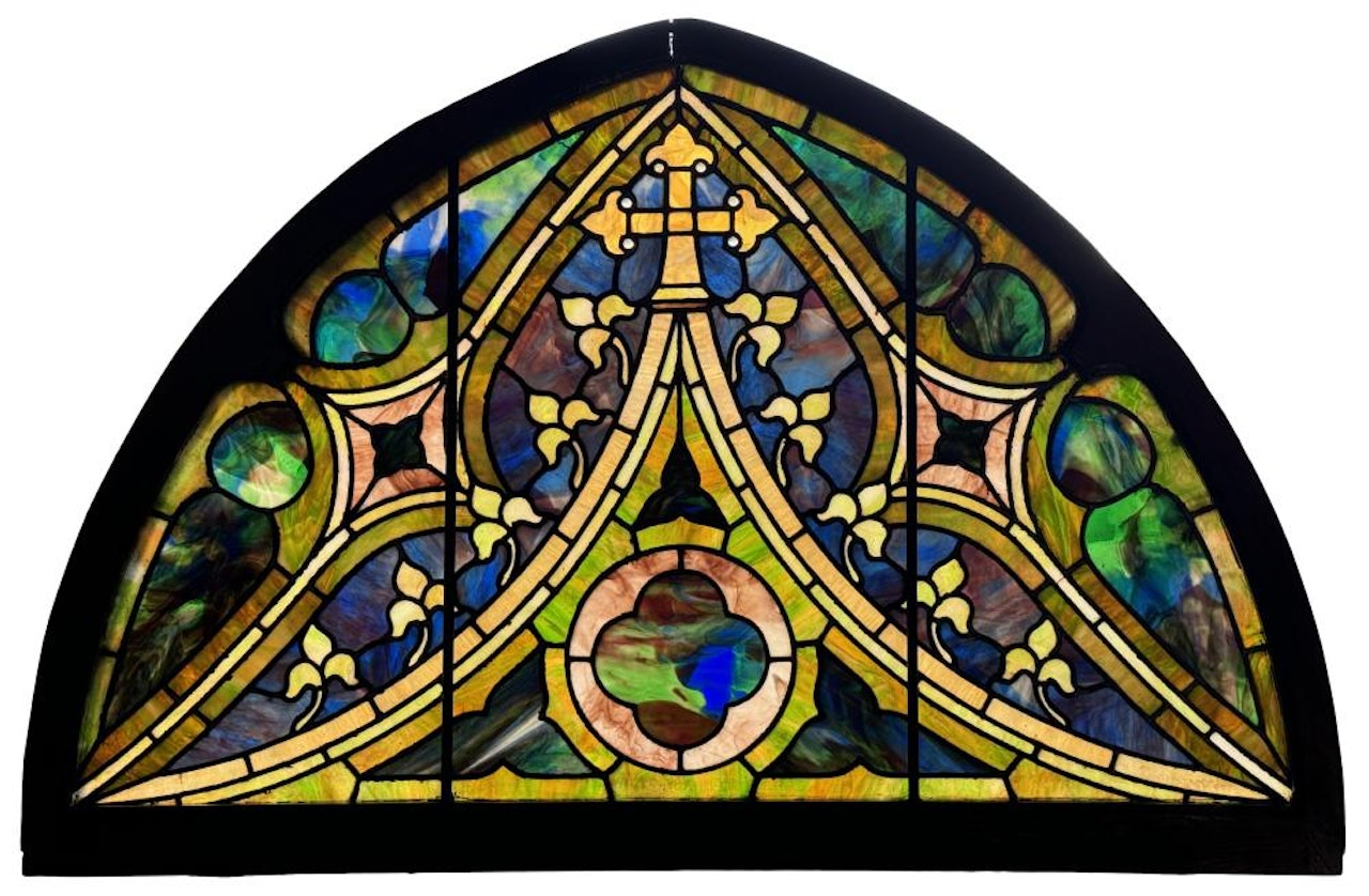 Gothic Revival Arched Window, St. Paul"s Presbyterian, Philadelphia, Pennsylvania by Tiffany Studios