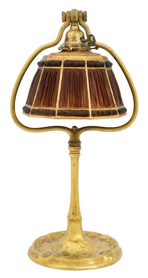 "Linenfold" Table Lamp by Tiffany Studios