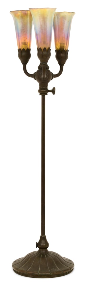 Three-Light "Lily" Table Lamp by Tiffany Studios