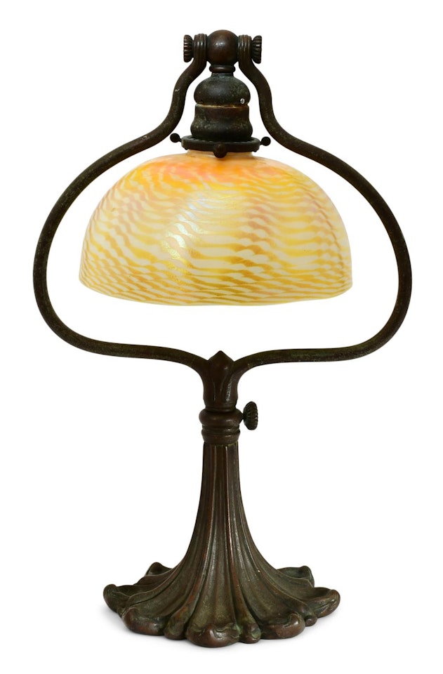 "Harp" Desk Lamp by Tiffany Studios