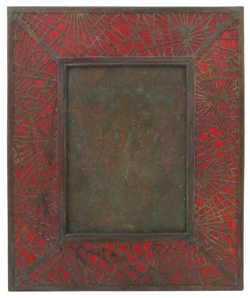 "Pine Needle" Picture Frame by Tiffany Studios