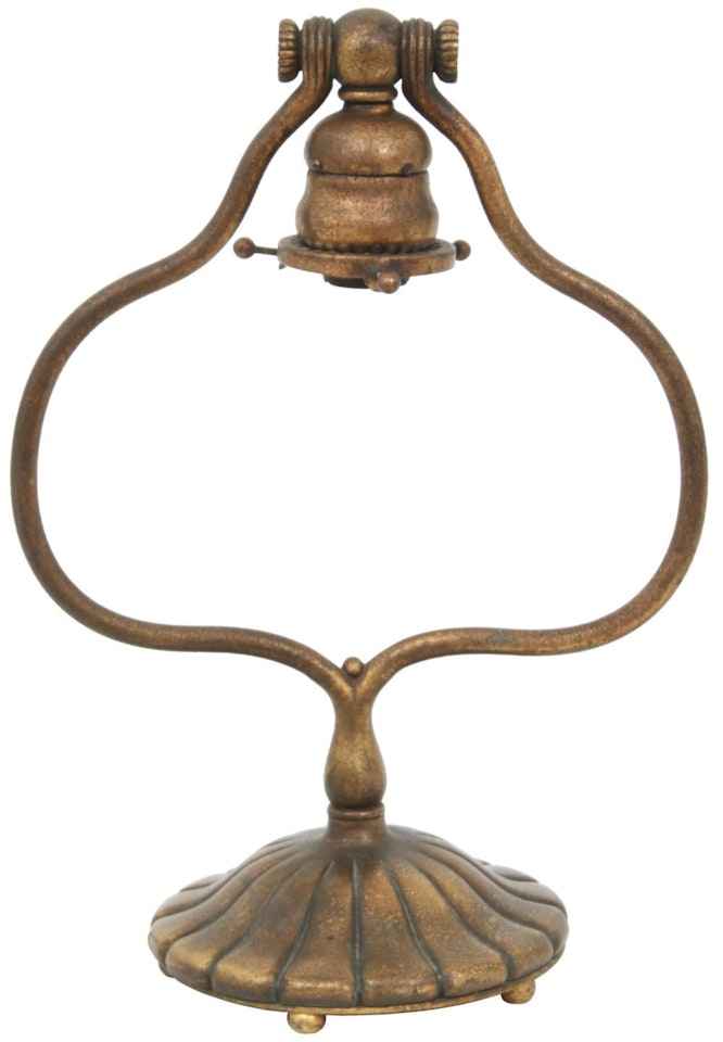Dore Bronze Harp Desk Lamp Base by Tiffany Studios