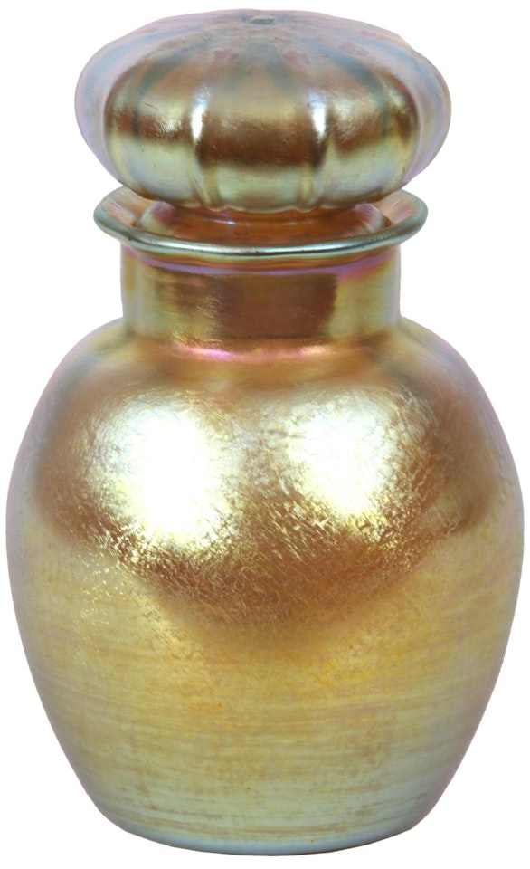 Favrile Glass Cologne Bottle by Tiffany Studios
