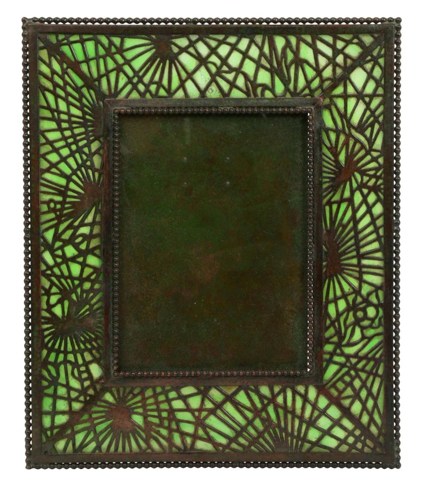 "Pine Needle" Picture Frame by Tiffany Studios