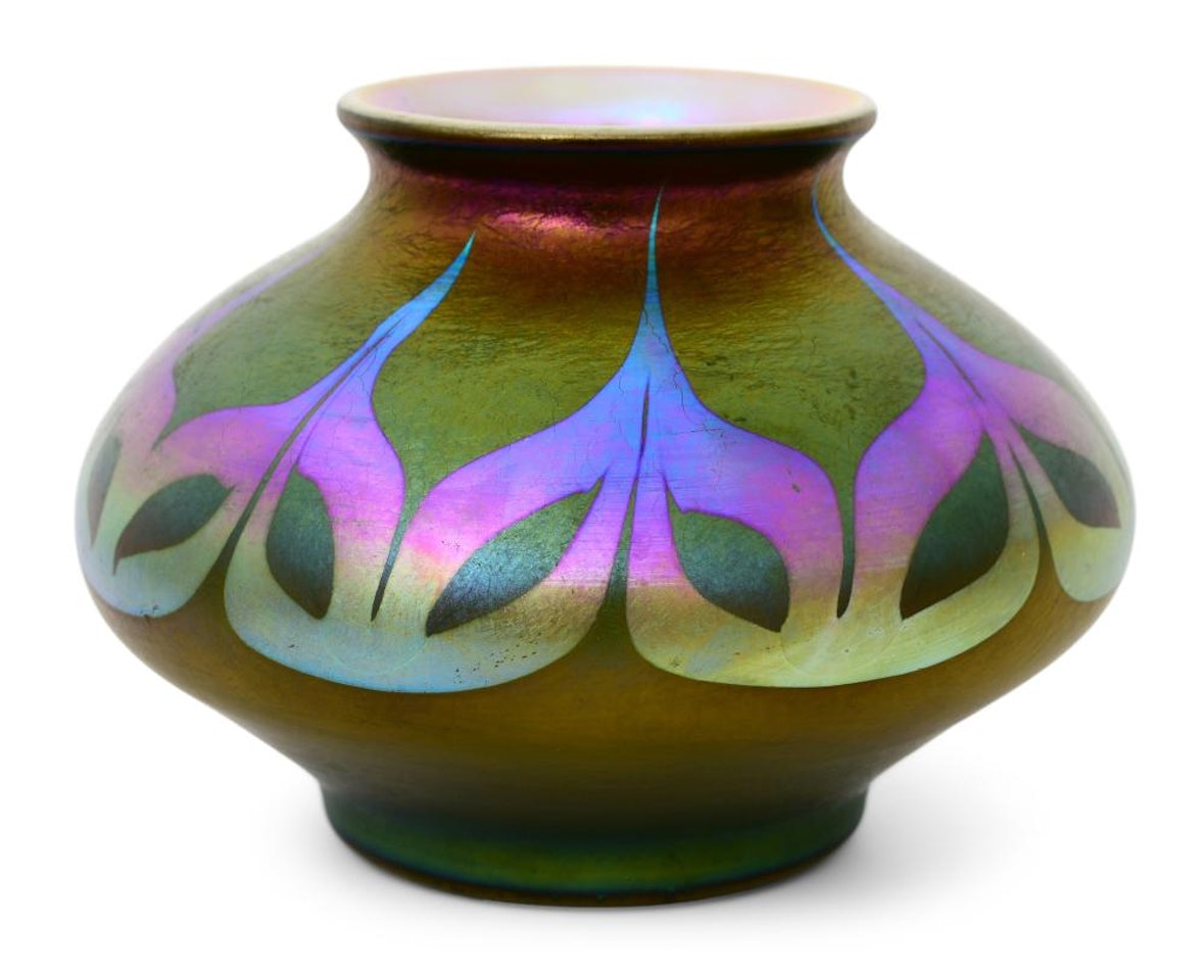 Decorated Vase by Tiffany Studios