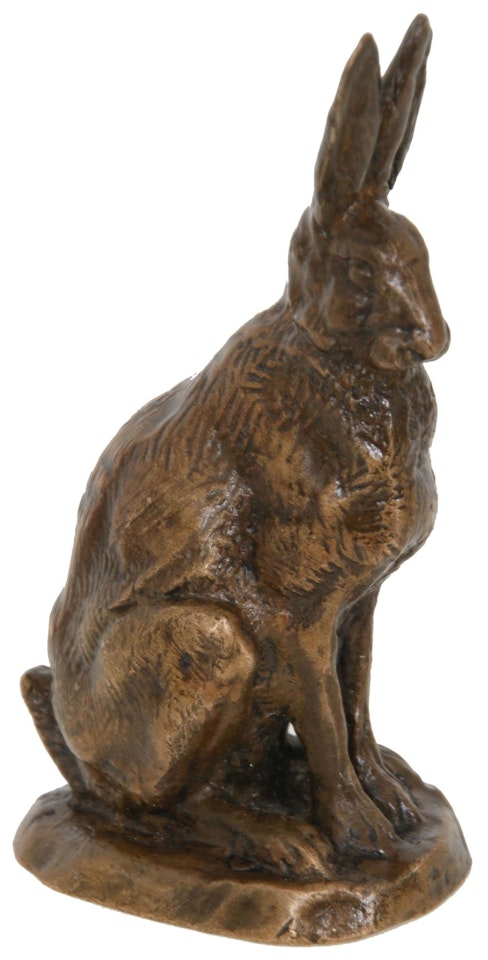 Bronze Hare by Antoine-Louis Barye