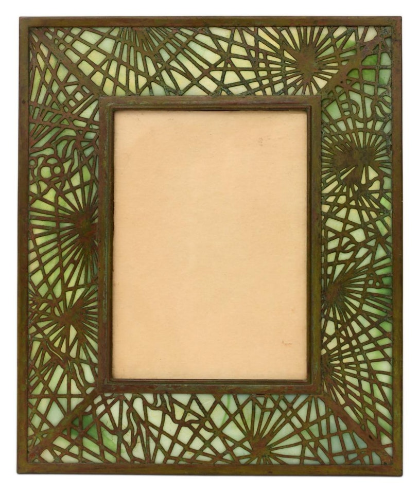 "Pine Needle" Picture Frame by Tiffany Studios