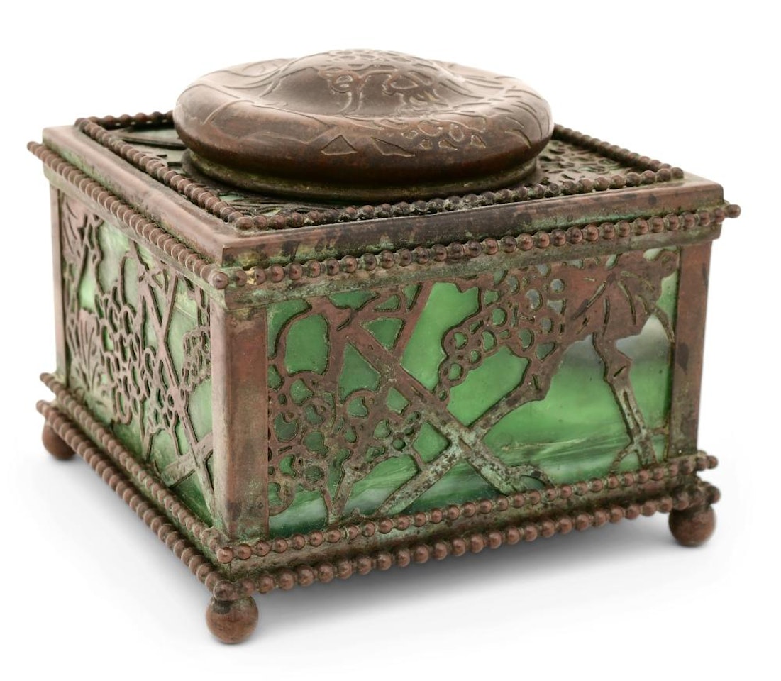 "Grapevine" Inkwell by Tiffany Studios