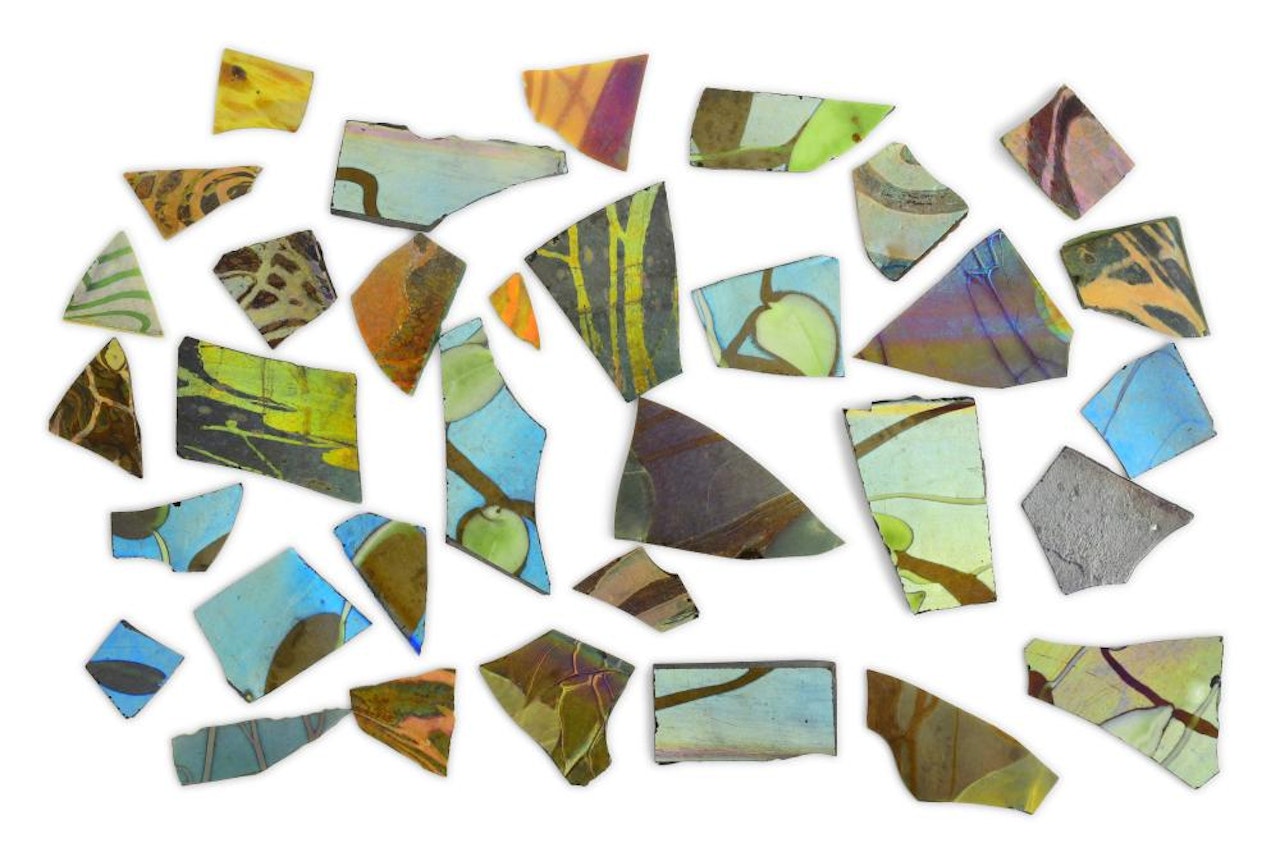 Collection of Glass Fragments by Tiffany Studios