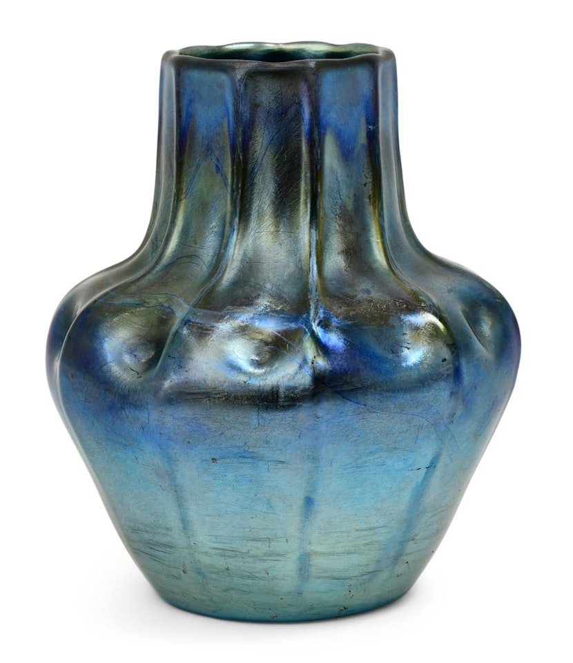 Ribbed Vase by Tiffany Studios