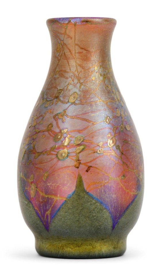 Decorated Cabinet Vase by Tiffany Studios