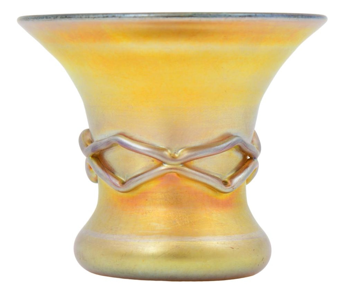 Vase with Applied Decoration by Tiffany Studios