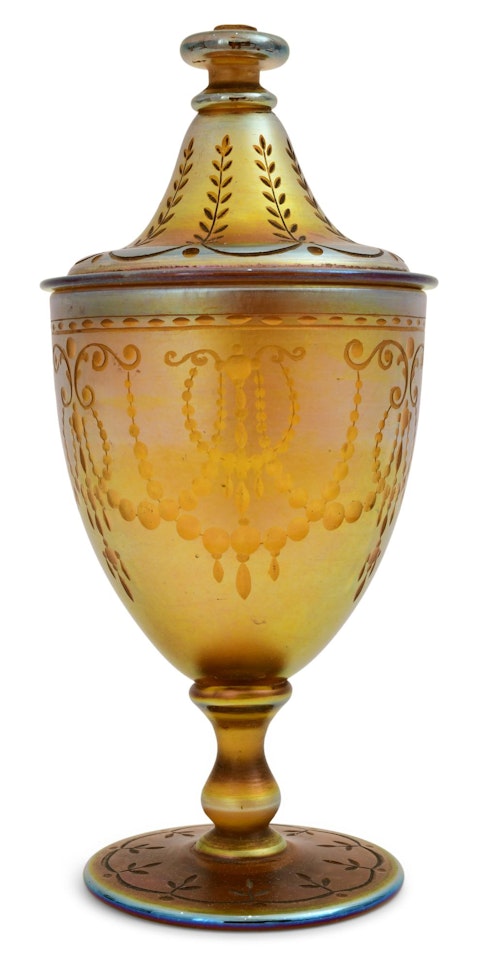 Covered Jar by Tiffany Studios