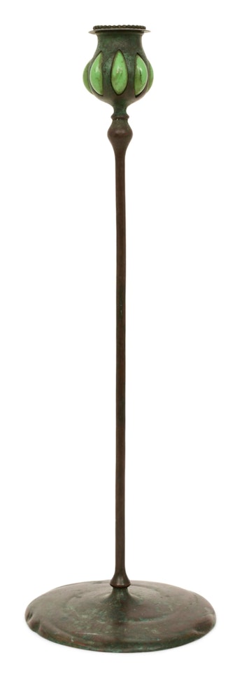 Blown Glass Candlestick by Tiffany Studios