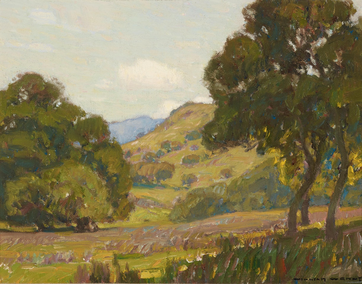 Rolling Hills and Wildflowers by William Wendt