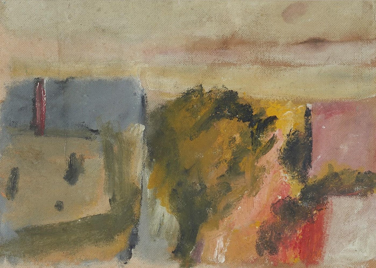 Dimboola Buildings by Sidney Nolan