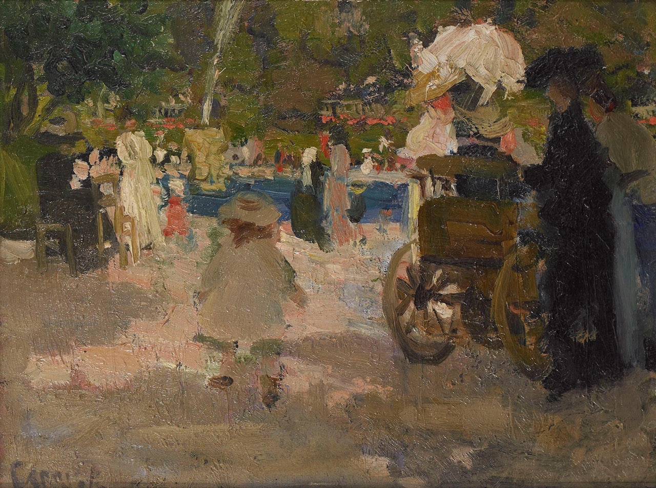In the Luxembourg Garden by Ethel Carrick Fox