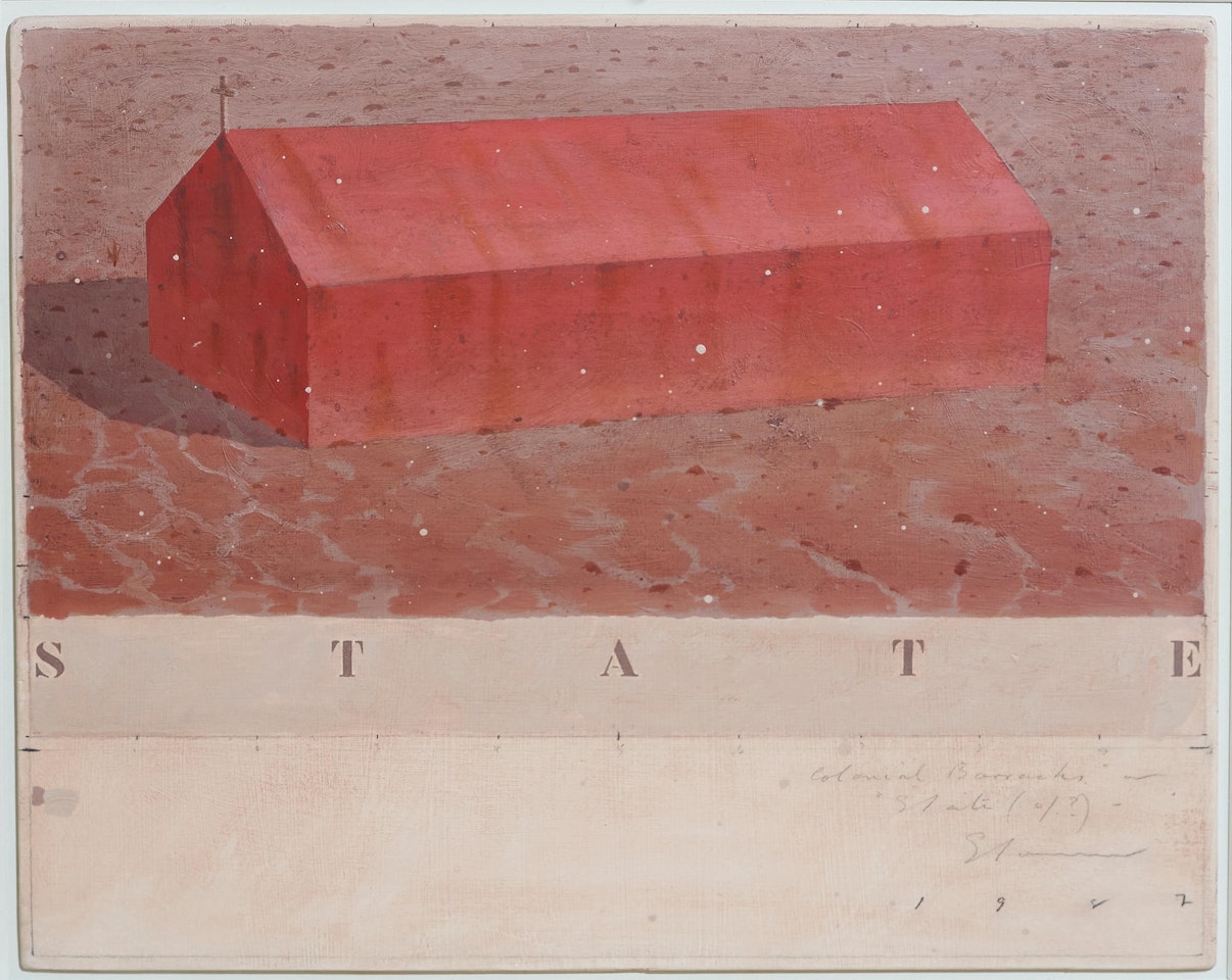 Colonial Barracks or State by Tim Storrier